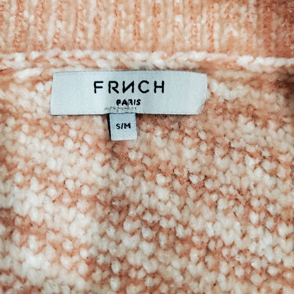 Frnch Rose Women's Striped V-Neck Sweater SZ Small/Med - Picture 5 of 5